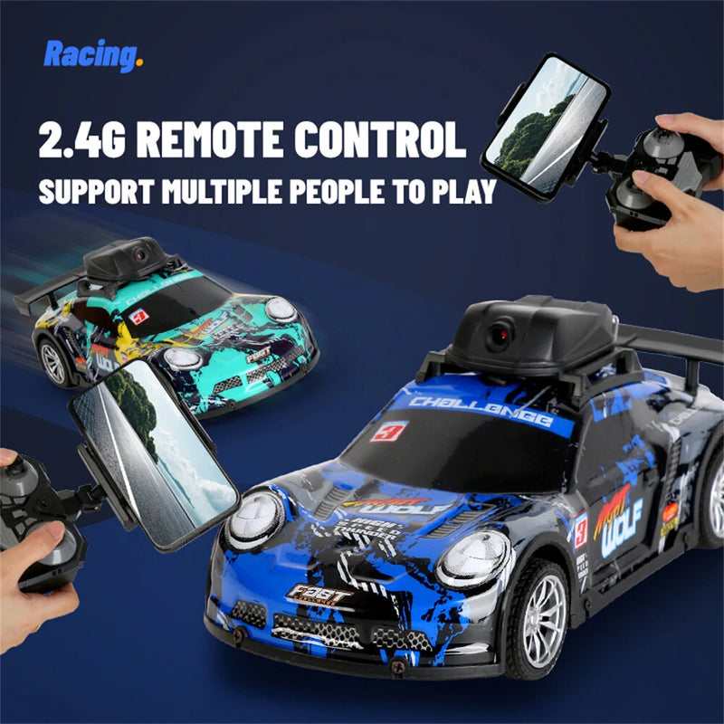 LH C076S RTR 2.4G 2WD Drift RC Car Camera High Speed Racing Vehicles Remote Control LED Light Toys Models