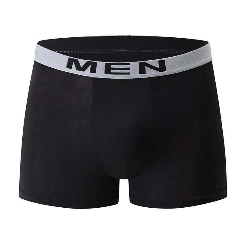 10PCS Men's Underwear Solid Color Boxer Briefs Breathable & Comfortable Flat Pants Elastic Waist Casual Sport Shorts Underwear
