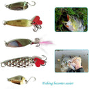 ZANLURE Hot Brilliant Metal Jig Spoon Fishing Lure Set 35pcs Wobblers Kit Pike Spoon Bait Fishing Tackle for Lake River Sea