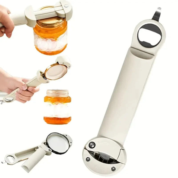Multifunctional Retractable Bottle Opener Handheld Adjustable Stainless Steel Can Opener Weak Hand Bottle Opener Multifunctional Kitchen Tools For Jelly Jars Wine And More
