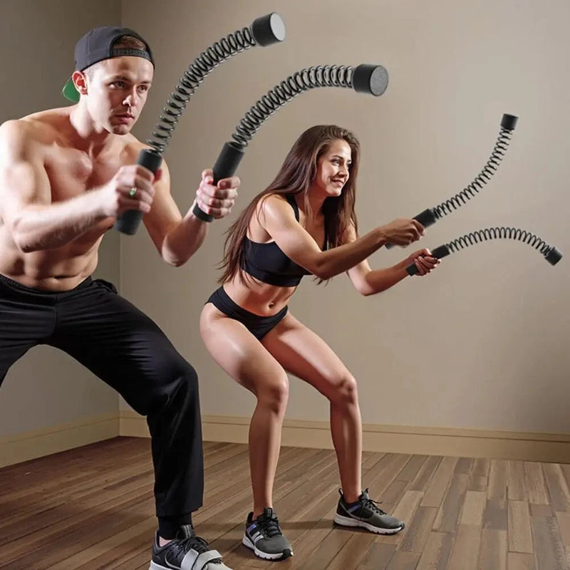 KALOAD 1pair Cordless Battle Rope Multifunctional Power Training System Arm Strength Home Gym Equipment For Full Body Workout Unisex