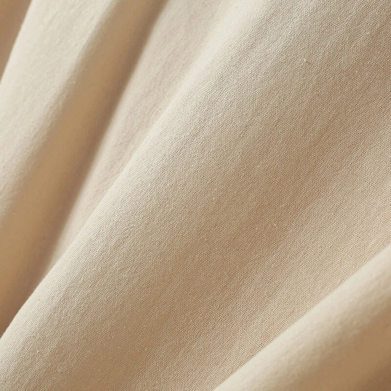 INCERUN Men's Shirt Solid Color Lapel Shirt Casual Lace Up Short Sleeve Top Summer Daily Male Clothing