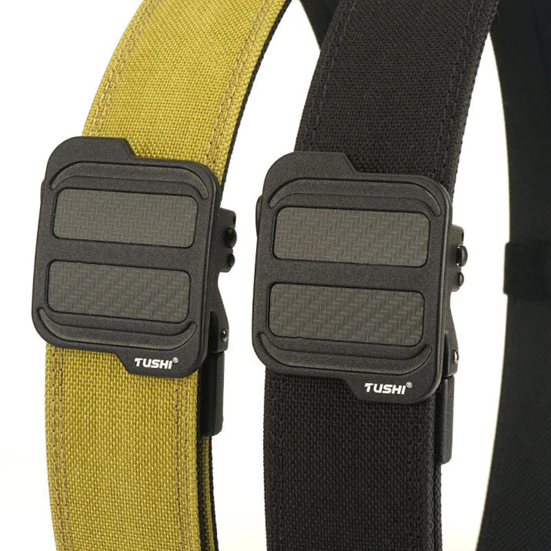 TUSHI 120cm Length Outdoor Shooter Belt Double Layered  Quick Release Nylon Waist Belt for Cross-border Training  Shooting  and Outdoor Recreation