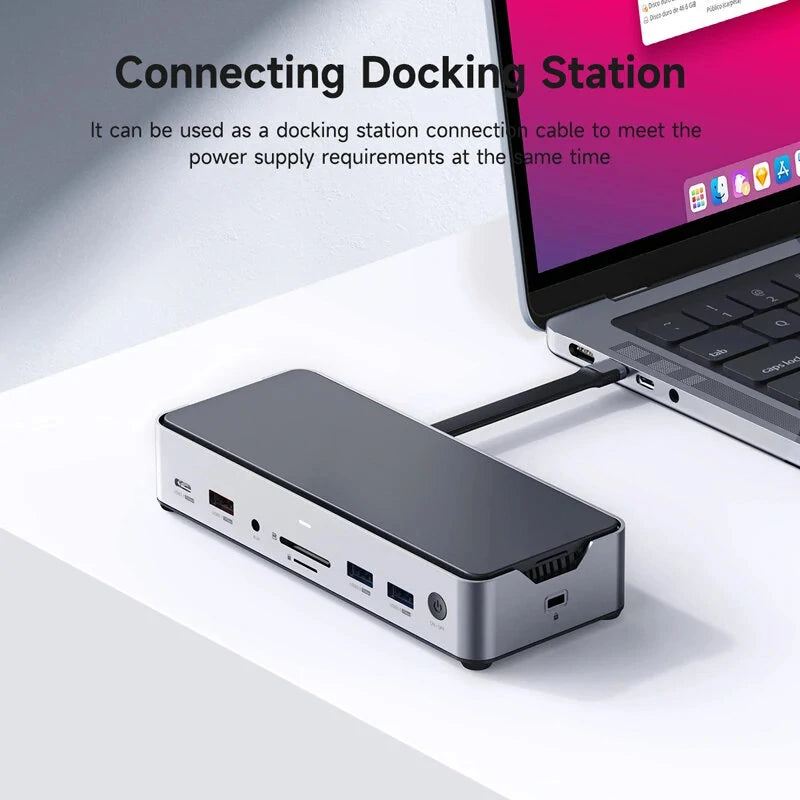 Hagibis USB4 Data Cable 40Gbps USB C to C Short Cable PD 240W 8K 60Hz for TB3/4 15 Pro Max SSD Power Bank