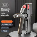 KALOAD 5-100kg USB Rechargeable Electronic Counting Hand Gripper Adjustable Resistance Strengthener for Finger Arm Muscle Strength Exercise Training
