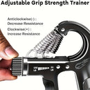 KALOAD 5 Pcs Fitness Set 5-60Kg Electric Counting Hand Grip Wrist Training Increase Strength Spring Finger Pinch Carpal Expander Effective Exercise for Home Gym Fitness