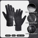XANES 3M Thick Winter Cycling Gloves for Men Women Waterproof Touchscreen Fleece Warm Motorcycle Gloves for Outdoor Sports