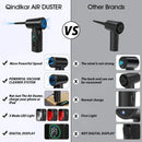 2 In 1 6000mAh Cordless Portable Digital Display Air Duster  Blower Vacuum Cleaner Portable Car Vacuum Cleaner Compressed Air Blower for Keyboard Computer Car Washing