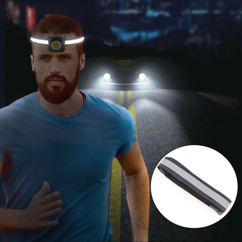 Ultralight COB Mini LED Headlamp USB Rechargeable Portable Strong Outdoor Lighting Headlamp Head Light For Fishing Camping Cycling