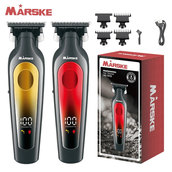 MARSKE Electric Hair Clipper USB Rechargeable Professional Hair Clipper Perfect Trim Men's Hair Style Suitable For Home And Salon Use