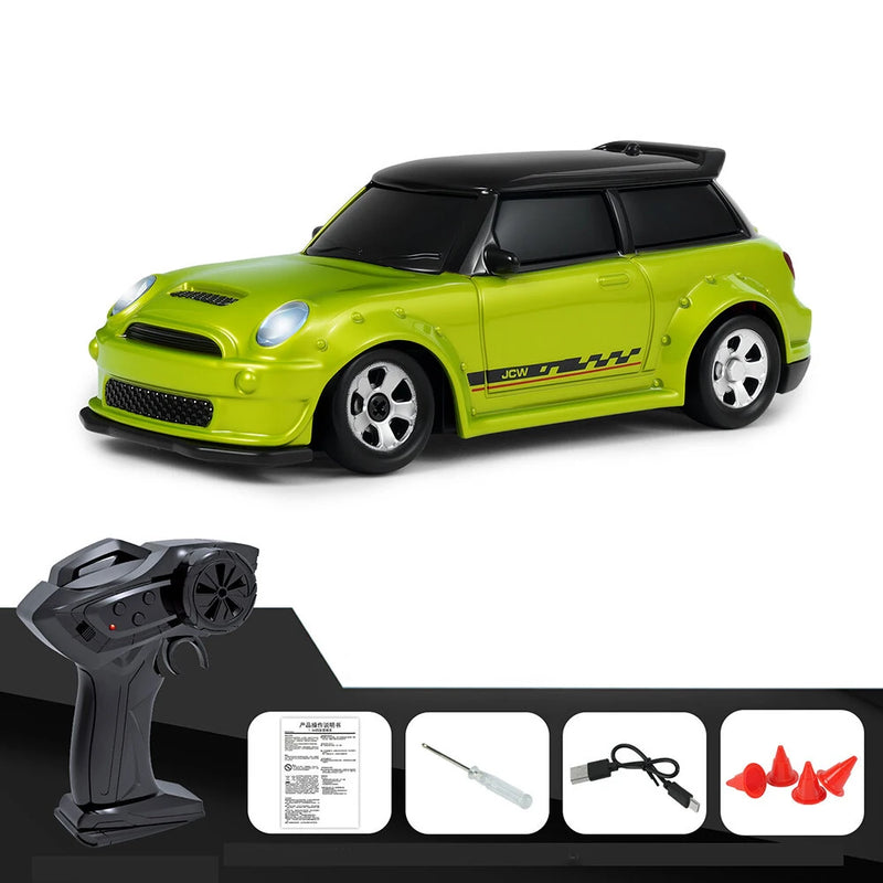 KFPLAN KF33 RTR 1/64 2.4G 4WD Mini Drift RC Car Sports LED Light High Speed On-Road Micro Racing Remote Control Vehicles Models Desktop Ornaments Toys