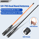 ABBREE AR-795 Walkie Talkie Antenna UV-795 Dual Band High Gain SMA-Female V/UHF Antenna for Baofeng UV-5R UV-32 UV-21 PRO Quansheng K5 TK11