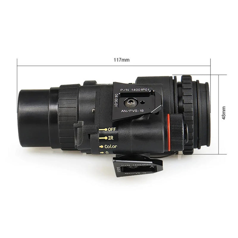 IPRee 1X32 Infrared Digital Night Vision Goggles NVG Scope Monocular PVS-18 Head Mounted Helmet Hunting Trail IR Camera Monocular