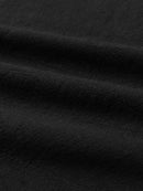 Mens Solid Cotton Loose 3/4 Sleeve Kimono