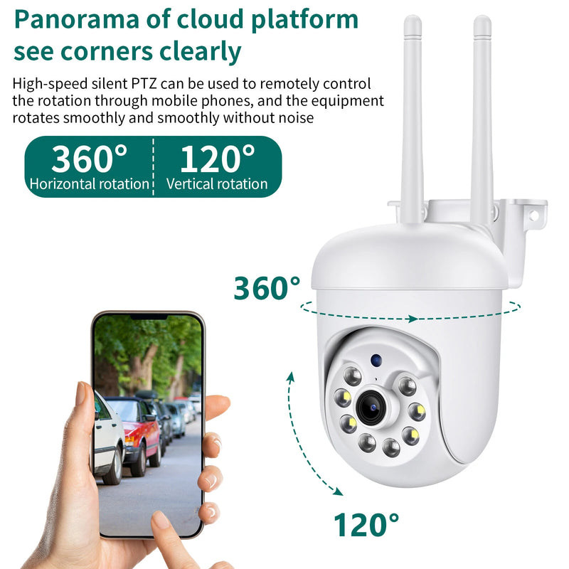 2MP 1080P HD Camera WIFI PTZ Control Video Surveillance Cameras  Wireless Connect 360 Panoramic Two-way Conversation