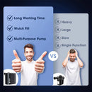 20PSI High Pressure Air Compressor Built-in Lithium Battery Wireless Portable Electric Air Pump Power Bank Inflator Pump for Inflatable Boat Paddle Surfboard Camping Bed Swimming Pool Inflatable Ring