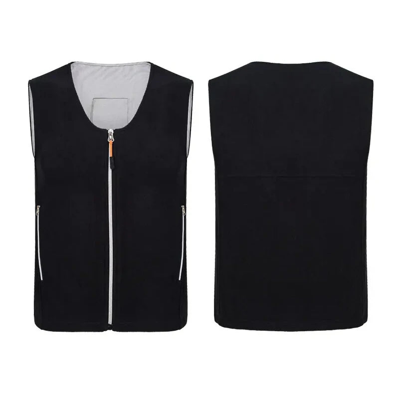 TENGOO HS-05 V-neck Slimming 5 Areas Smart Heating Vest 3 Gear Temperature USB Charging Winter Warmth Cold-proof Waistcoat for Men Women Elderly People