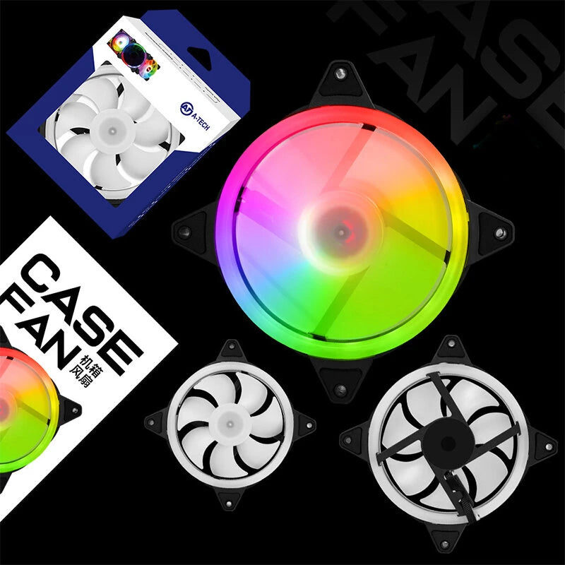 120mm PC Computer Case Fan Cooling Cooler 6PIN Adjustable RGB Led 12cm Mute Ventilador 5V DC ARGB Fans Speed Adjustable