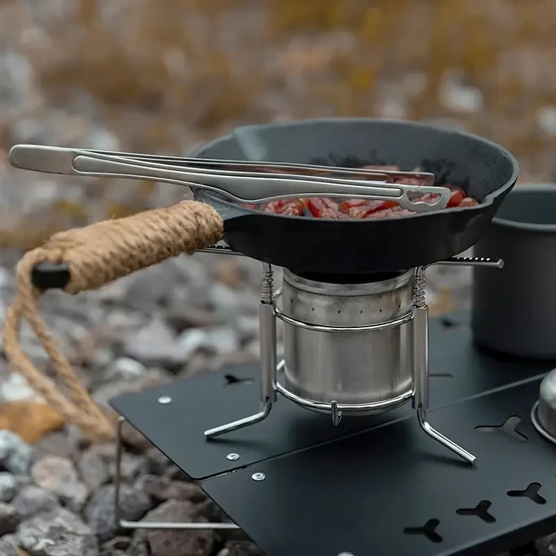 IPRee Mini Portable Liquid Alcohol Stoves Camping Picnic Stove Outdoor Stainless Steel Liquid Alcohol Stove Liquid Burner for Camping