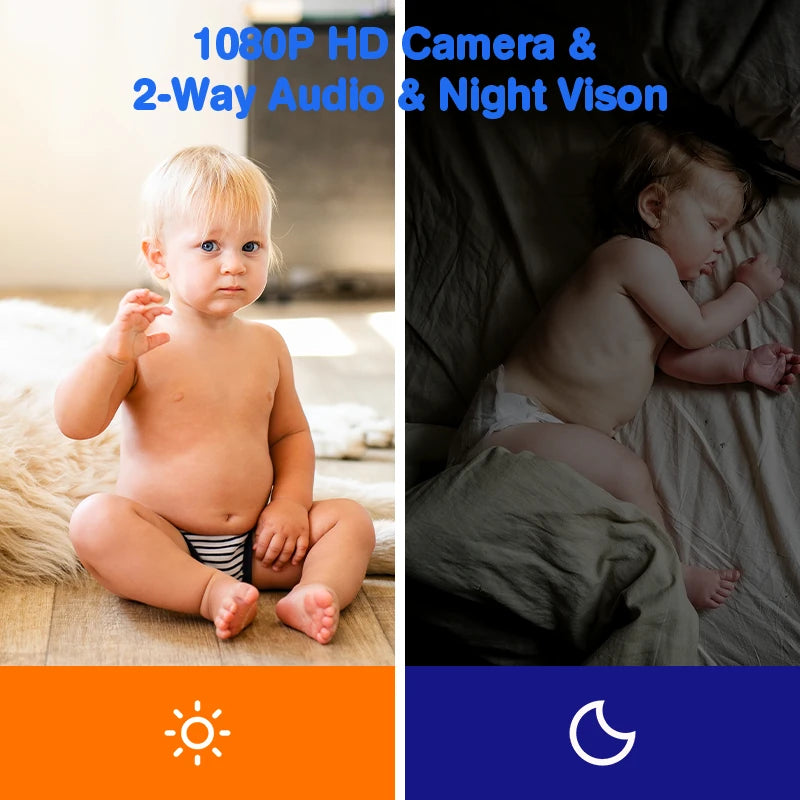 ESCAM QF011 2MP 1080P Smart Pet Robot Camera Baby Monitors Smart Home Presence Detection Remote APP Control Monitor Night Vision Two-way Intercom Preventing Collisions Cat Toy Ball Recgmesotion Tracking Camera Anti-theft Machine