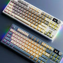 LANGTU LT84 Tri-mode Mechanical Gaming Keyboard with Display Screen and Knob 84 Keys Sandwich Structure Hot Swappable RGB Wireless E-sports Gamer Keyboards