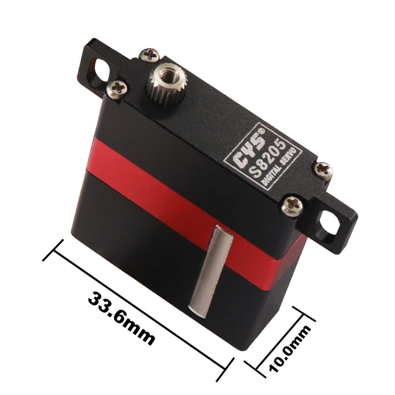 CYS-S8205 27g 4kg Flat Block Servo Digital Servo with Coreless Motor for Glider Aircraft