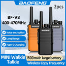 Baofeng BF-V8 Walkie Talkie 5W 16 Channels Long Range 1-8KM 1500mAh Battery Voice Encryption Type-C Charging Walkie Talkie