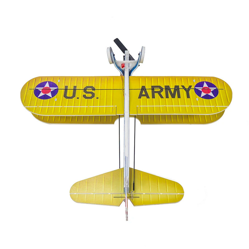 Dancing Wings Hobby E25 Stearman PT-17 Kaydet 450mm Wingspan PP Material RC Airplane Biplane Flying Wing KIT/ KIT+Power Combo