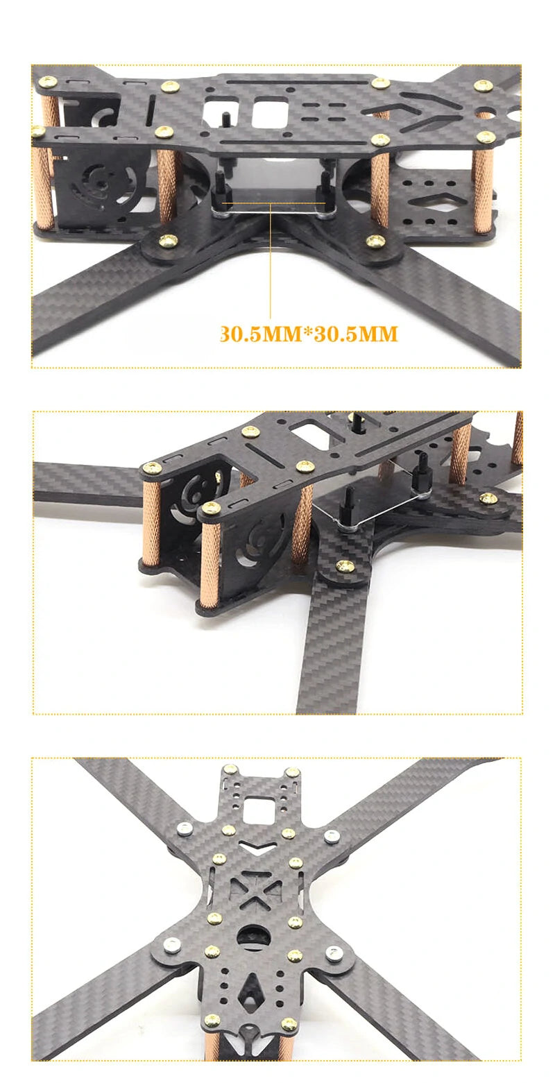 HSKRC XL5/6/7/8/9 232/283/294/360/390mm Carbon Fiber FPV Racing Frame kit for RC Drone