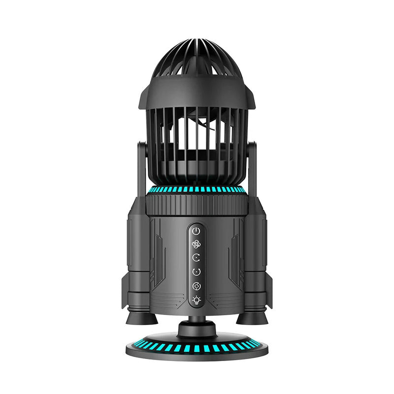 NIKOLATOY Creative Rocket Desktop Fan Ornaments Decorations Collection Science Discovery Toys