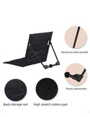 Folding Chair New Lightweight Foldable Beach Chair With Backrest Camping Seat Outdoor Beach Garden Lounger Portable Chair Floor Mat Lawn Chair