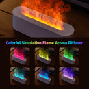 Aroma Diffuser Desktop Colorful Simulation Flame Machine Aromatherapy Humidifier Lamp Led Essential Oil Flame Lamp Difusor