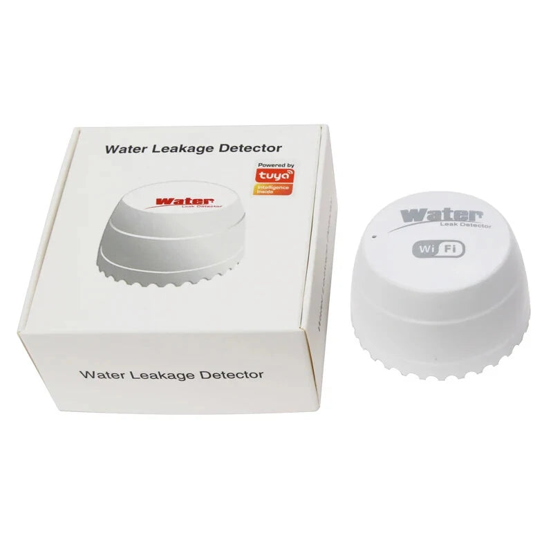 Tuya Smart Wifi Water Detector Leakage Sensor Alarm Leak Detector 40DB Sound Smart Life APP Flood Alert Overflow Security Alarm