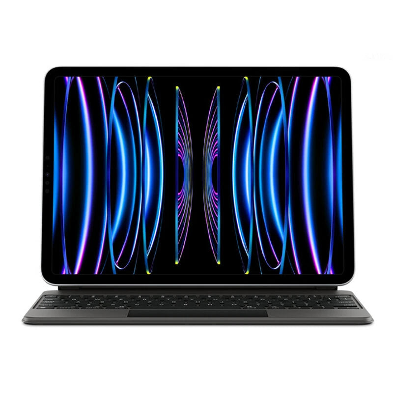 Multi-language Tablet Protective Keyboard Case with Touchpad for iPad Pro 11(M4) Foldable Backlight Keyboard Cover