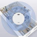 3-in-1 Sweeping Vacuum Mopping Rechargeable Smart Cleaning Robot 1200Pa Power Suction Large Capacity Dust Collection Box for Various Floors Black/White