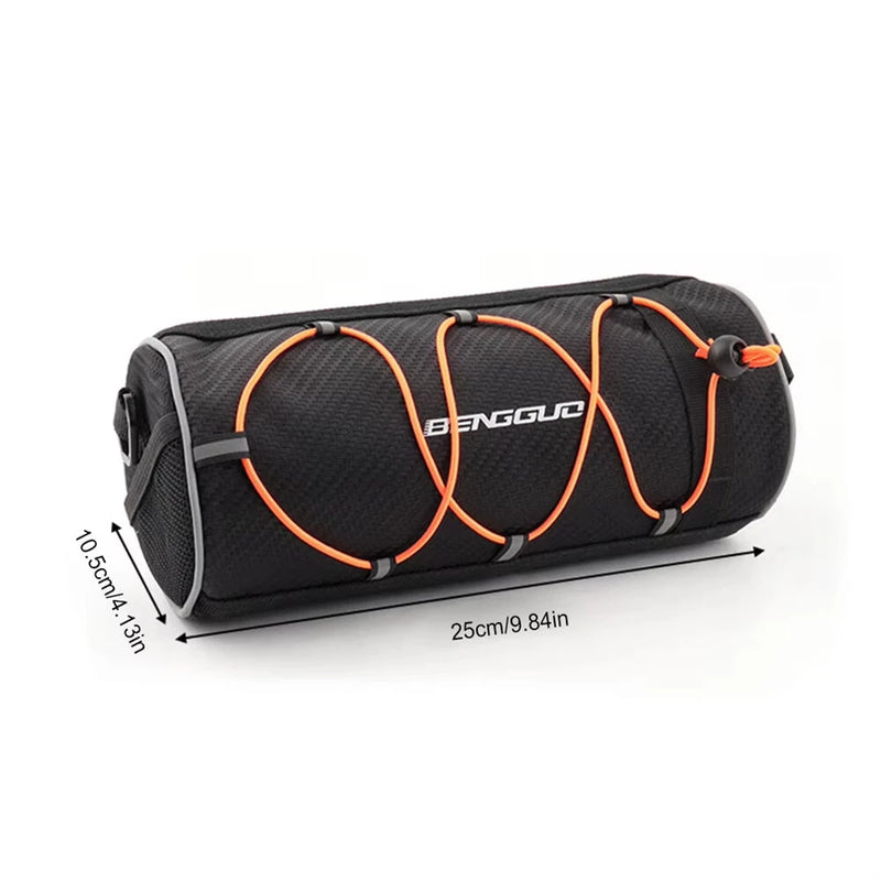 BENGGUO 2.5L Multi-functional Bike Handlebar Bag Portable Reflective Large Capacity Storage Shoulder Bag Bicycle Bag for Outdoor Cycling