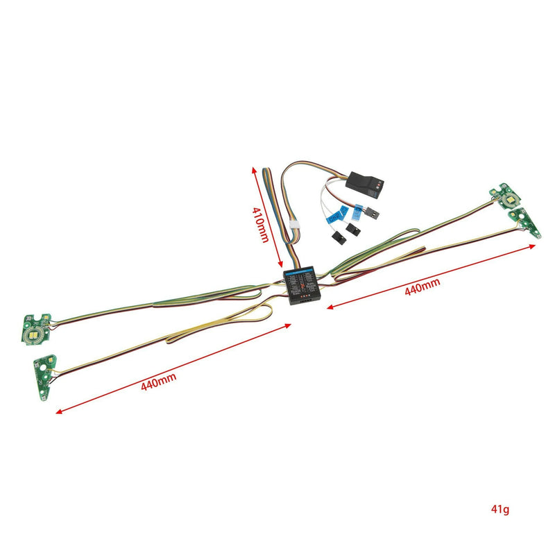 14LEDs RC Car LED Lights Lamp DIY Kit Group for Crawler Truck TRX4 1/8 1/10 Vehicles Models Spare Parts