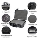 363x290x160mm Plastic Safety Equipment Case Waterproof Hard Carry Tool Box Shockproof Storage Box with Sponge for Tools Camera