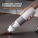 Tevorex Cordless Handheld Coffee Powder Vacuum Cleaner 6000Pa Strong Suction 130ml Dust Capacity Fast Charging Portable Mini Vacuum Cleaner for Home Office Cleaning
