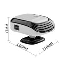 IPRee 2 in 1 120W Winter Fast Heating Car Heater 12V  Electric Fan Windshield Defogging Cooling for Truck RV SUV Travel Camper