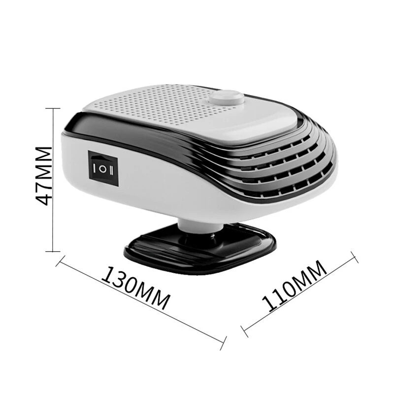 IPRee 2 in 1 120W Winter Fast Heating Car Heater 12V  Electric Fan Windshield Defogging Cooling for Truck RV SUV Travel Camper