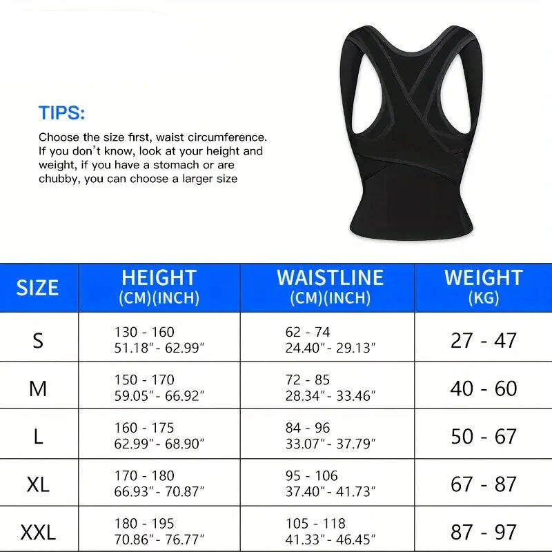 PRANASH Posture Corrector Medical Back Support Adjustable Full Shoulder Brace For Mid Upper Spine Lumbar Support