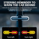 ROCKBROS REX01 Smart Brake Sensing Bike Taillight 500mAh Battery  5 Light Modes USB-C Rechargeable IPX6 Waterproof Bicycle Rear Light with Wireless Remote for Cycling