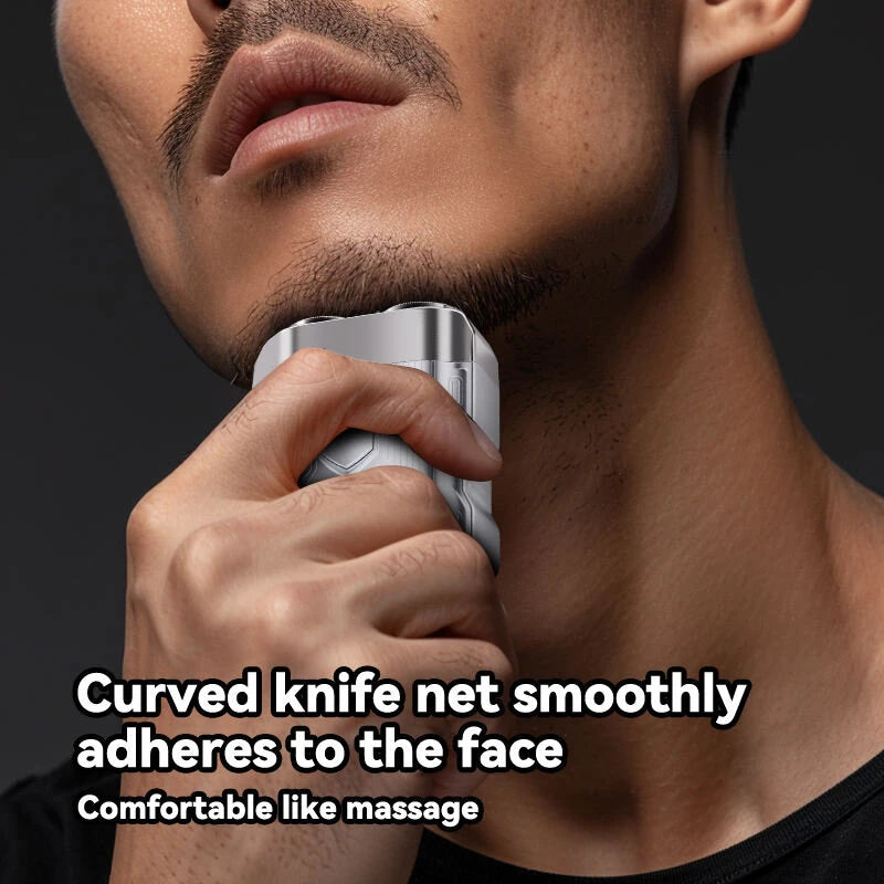 KONKA KTXD-7001S Portable Mini Shaver Men Electric Shaver Beard IPX7 Waterproof Rechargeable Magnetic Head Shaver Travel