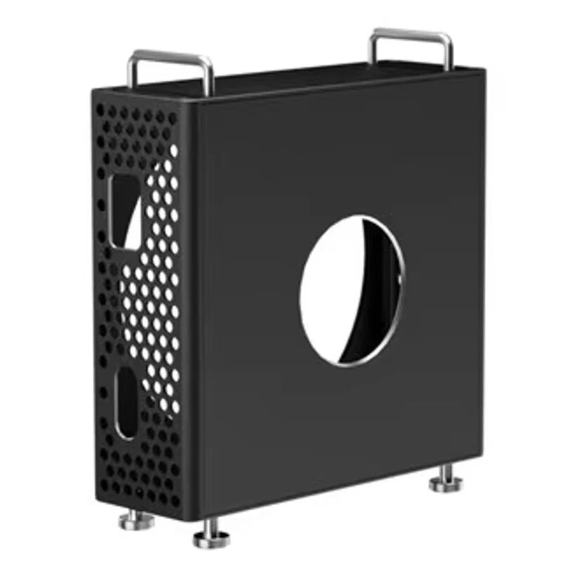 MM404 Mac/Mini Computer Host Aluminum Alloy Protective Shell Heat Dissipation Shockproof Cover Chassis for Mac/Mini