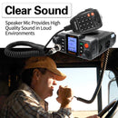 WOUXUN KG-M70 25W Mobile Radio Cross Band Repeater Long Range 999CH High Power Dual Band Car Radio Station with Microphone