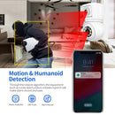 ESCAM QF202 E27 2MP+2MP WiFi PTZ Camera Dual Lens Wireless Surveillcance Camera with Color Night Vision Humanoid Detection Two-way Radio H.265 Phone Remote Monitoring Security IP Cameras