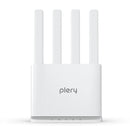 PLERY R605 4G LTE WiFi Router with Nano SIM Card Slot 300Mbps 4 External Antennas Booster 2.4G WiFi6 Repeater Long Range WiFi Extender