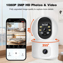K22 2MP PTZ IP Security Camera Dual Lens Dual Screen WiFi Wireless Full Color Night Vision Humanoid Motion Detection Two-way Audio Smart Home Surveillance Cameras