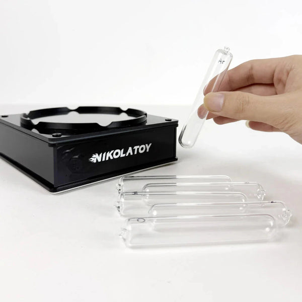 NIKOLATOY Tesla Plasma Reaction Glass Sealed Rare Gas Light-emitting Tube Set Creative Desktop Decoration Science Discovery Toys